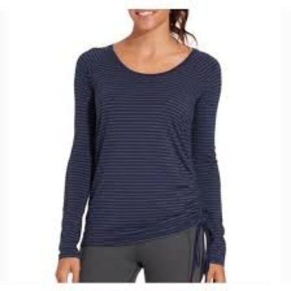 Calia Blue Striped Long Sleeve Shirt - Picture 1 of 5